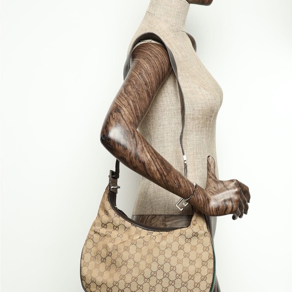 Gucci GG Supreme Web Attache Large Shoulder Bag - Picture 3 of 9